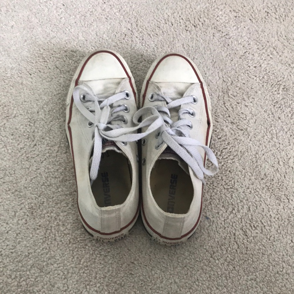 White Low Top Converse